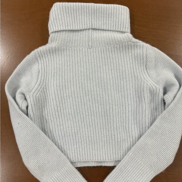 Club Monaco Baby Blue Crop Sweater - Picture 2 of 6